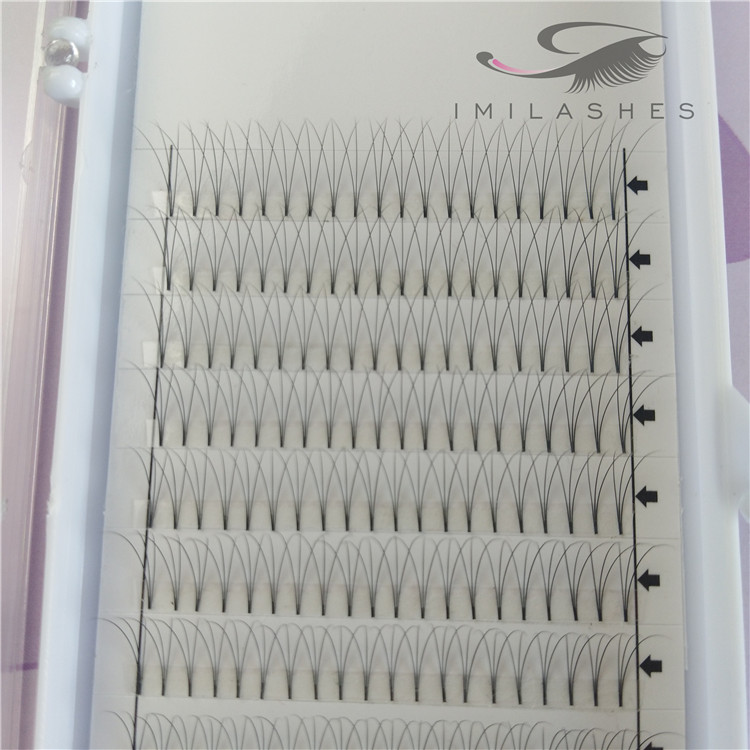 China vendor sales 3d volume lash extensions premade fans-V